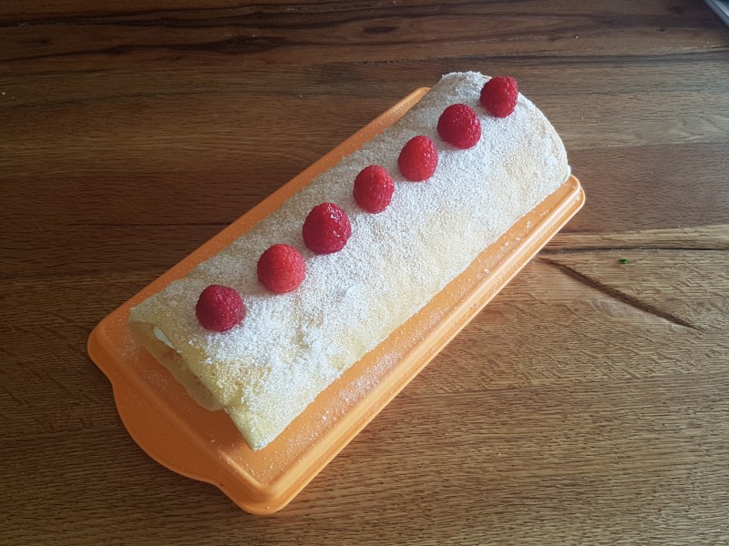 Himbeer-Roulade
