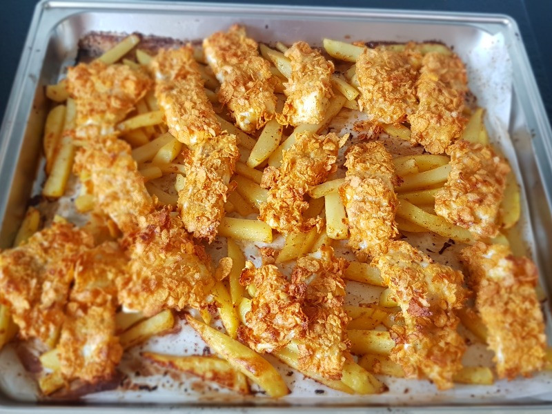 Fischknusperli aus dem Ofen